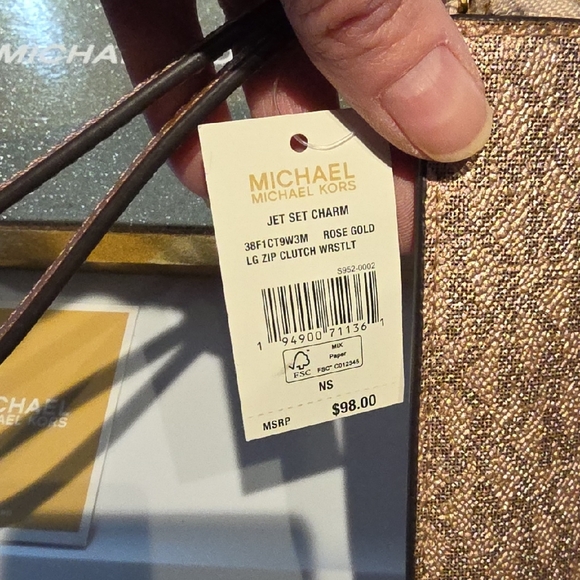 Michael Kors Glittering Gold Clutch